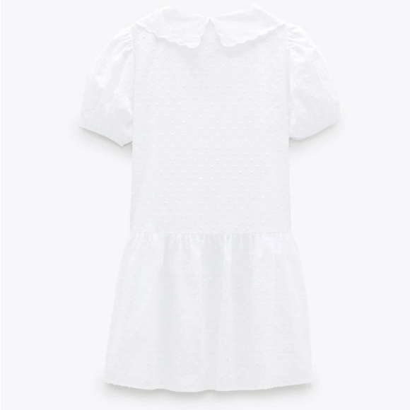Zara White Buttoned Mini Dress - Picture 12 of 15
